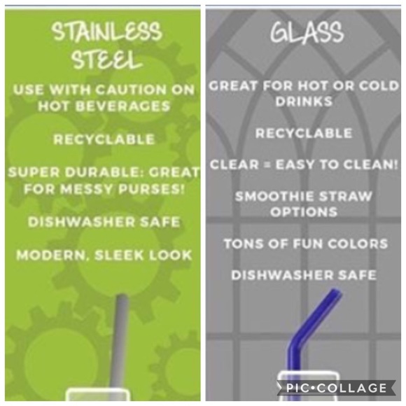 COPY - 3 Glass or Metal Straws - Picture 2 of 3